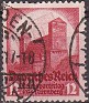 Germany 1934 Arquitectura 12 Pfennig Rojo Scott 443. Alemania 1934 443. Subida por susofe